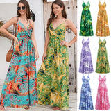 Women Date Dress Summer Bohemian Strap Dress