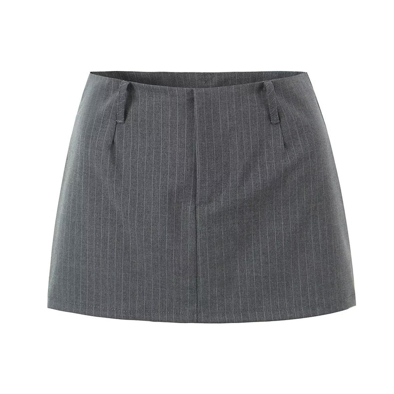 Women Skirt Summer Dark Striped Skirt Skirt