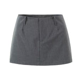 Women Skirt Summer Dark Striped Skirt Skirt