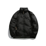 Unisex Winter Cotton Coat Vintage Cotton Stand Collar Stretchy Sleeves Cotton-Padded Coat