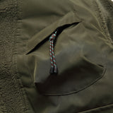 Unisex Winter Cotton Coat Stitching Lambswool Stand-up Collar Cotton-Padded Clothes Vintage Loose Cargo Cotton-Padded Jacket