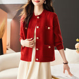 Women Knitted Cardigan Fall Winter Coat