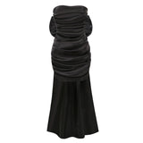 Women Dresses Sexy Ruffle Hip Dress (Zns0409)