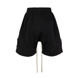 Men Shorts Terry Clip Pocket Zipper Tooling Casual Loose Breasted Men's Pants