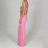 Women Dresses Summer Bandage Dress Sexy Sling Cut out Long Party Dress Skirt (Ont0408)