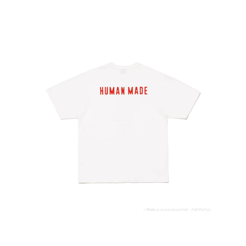 Men T-shirts Tiger Man Cartoon Printed Short Sleeve T-Shirt Loose T-Shirt