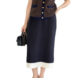 Women Knitted Skirt Autumn and Winter Knitting Skirt