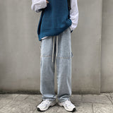 Men Jeans Spring and Autumn Jeans Men's Business Shirt Straight-Leg Pants Loose Wide Leg Pants