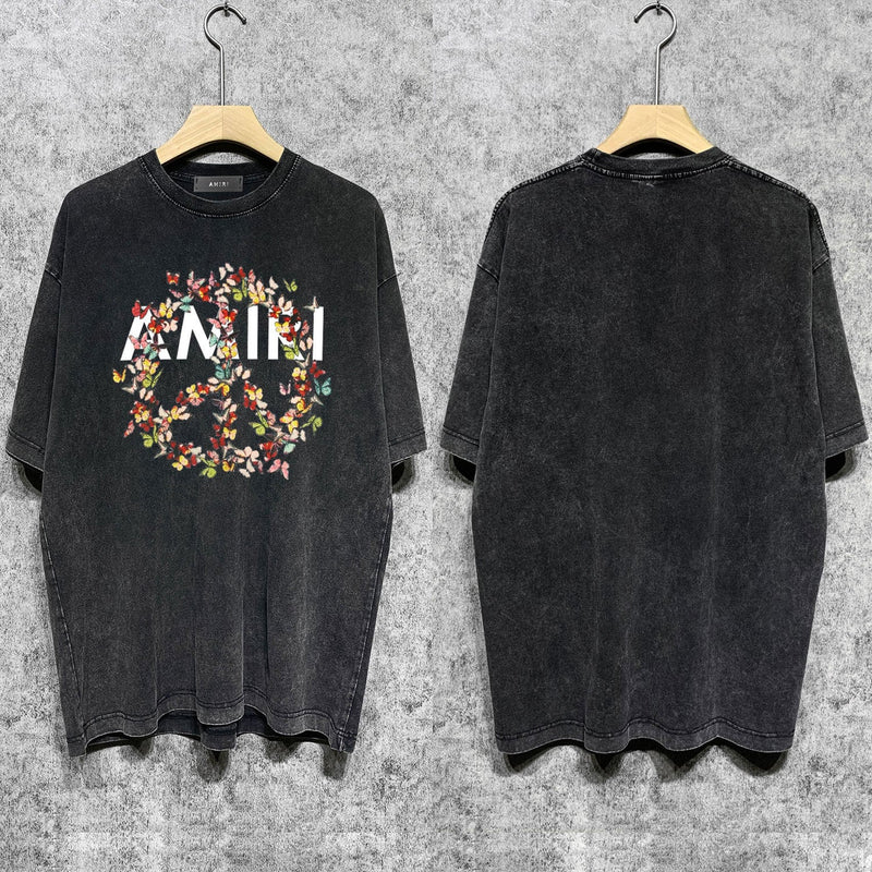 Amiri T-Shirt Distressed Retro Short Sleeve T-shirt