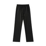 Men Sweatpants Casual Pants Men's Side Trousers Breasted Adjustable Wide Leg Trousers