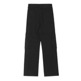 Men Sweatpants Mechanical Style Multi-Pocket Workwear Pants Men's Hip Hop Solid Color Loose Sports Straight Trousers