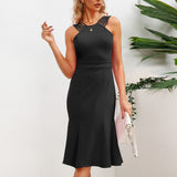 Women Date Dress Slim Fit Flare Skirt Sexy Dress