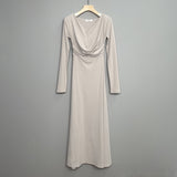 Women Dresses V-neck Long-Sleeve Dress Long Skirt Fish Hip Skirt