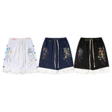 Gallery Dept Shorts Hand Painted Splash Ink Color Matching Casual Shorts