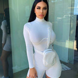 Women Jumpsuit Autumn Knitted Slim Fit Hip Raise Sports Yoga Jumpsuit