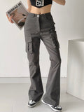 Women Sweatpants Flared Overalls Summer Retro Pants