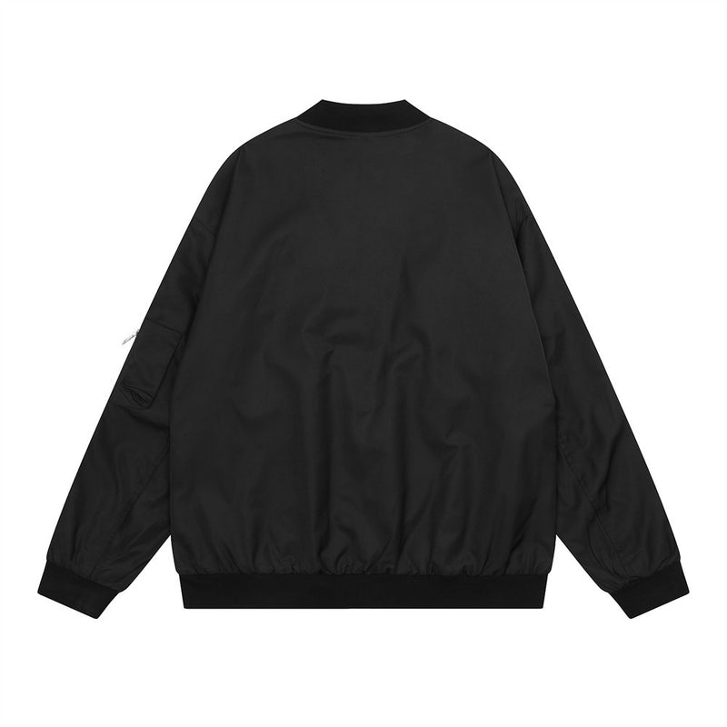 Men Jacket Coat Loose Jacket Men's Loose Casual Baseball Uniform Pilot Jacket
