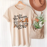 Go Your Own Way Letter Print Women Retro Tops Summer Vintage