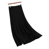Women Knitted Skirt Split Skirt