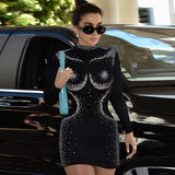 Women Dresses Autumn Sexy Long Sleeve Narrow Dress