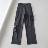 Women Sweatpants Workwear Denim Trousers Casual Pants Straight