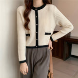 Women Knitted Cardigan Autumn and Winter Long Sleeve Knitted Cardigan Top