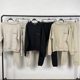 Fog Essentials Hoodie Reflective Logo Loose Fleece Sweater