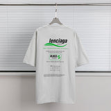 Men T-shirts Paris eco-friendly waves pure cotton loose short-sleeved T-shirts loose