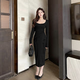 Women Dresses Long Sleeve Dress Autumn Winter Long Dress