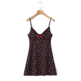 Women Dresses Summer V-neck Strap Dress Sexy Skirt (Xds0414)
