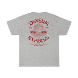 Women Dim Sum Retro Graphic Tees Unisex Oversized Back Print