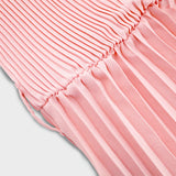 Women Date Dress Fall/Winter Slim Long Sleeve round Neck Pleated Long Dress