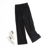 Women Sweatpants Spring Snake Bone Pattern Wide Leg Pants Striped Straight Loose Casual Pants