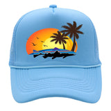 Bass Pro Shops Hat Summer Outdoor Surfing Baseball Cap Printed Fishing Net Cap