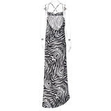 Women Dresses Summer Sexy Dew Split Sling Dress