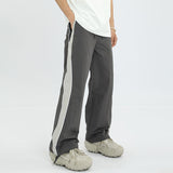 Women Sweatpants Retro Workwear Sweatpants Men and Women Loose Wide-Leg Casual Pants