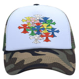 Chrome Heart Hat Spring/Summer Print Fashion Color Matching Breathable Sunshade Retro Baseball Cap