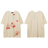Men T Shirt Butterfly Print Couple Short Sleeve T-shirt