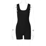 Women Jumpsuit Spring U-Collar Slim Fit Backless Jumpsuit (Hawthaw0412)