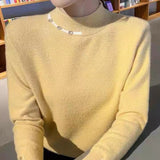 Women Knitted Pullover Autumn and Winter Turtleneck Slim Fit Sweater Knitwear