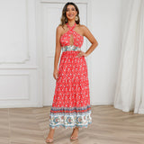 Women Date Dress Sexy Retro Floral Dress