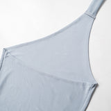 Women Dresses Spring Sleeveless Backless Sheath Dress (Bla0420)