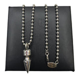 Chrome Hearts Necklace Vintage Diamond Cross Bullet Necklace Men's and Women's Hair