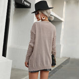 Women Knitted Sweater Fall Winter Coat