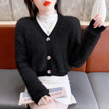 Women Knitwear Fall/Winter V-neck Knitted Cardigan