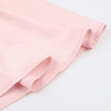 Women Dress Fall/Winter Pink V-neck Dress