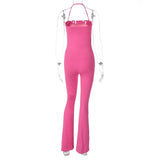 Women Jumpsuit Winter Sexy Backless Jumpsuit