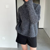 Women Winter Knitted Sweater Loose-Fitting Long Sleeve Sweater Sweater 1t8849