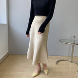 Women Knitted Skirt Fishtail Skirt Knitted Skirt