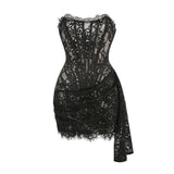 Women Dresses Sexy Lace Dress Dress Skirt (Zns0409)